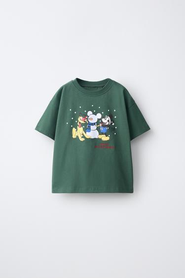 T-SHIRT IMPRIMÉ MICKEY MOUSE AND FRIENDS © DISNEY - Vert de Zara