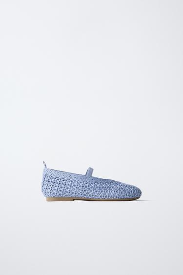 BRAIDED BALLERINAS - Blue by Zara