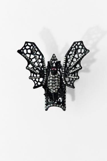 MAXI BATWING RING - Black by Zara