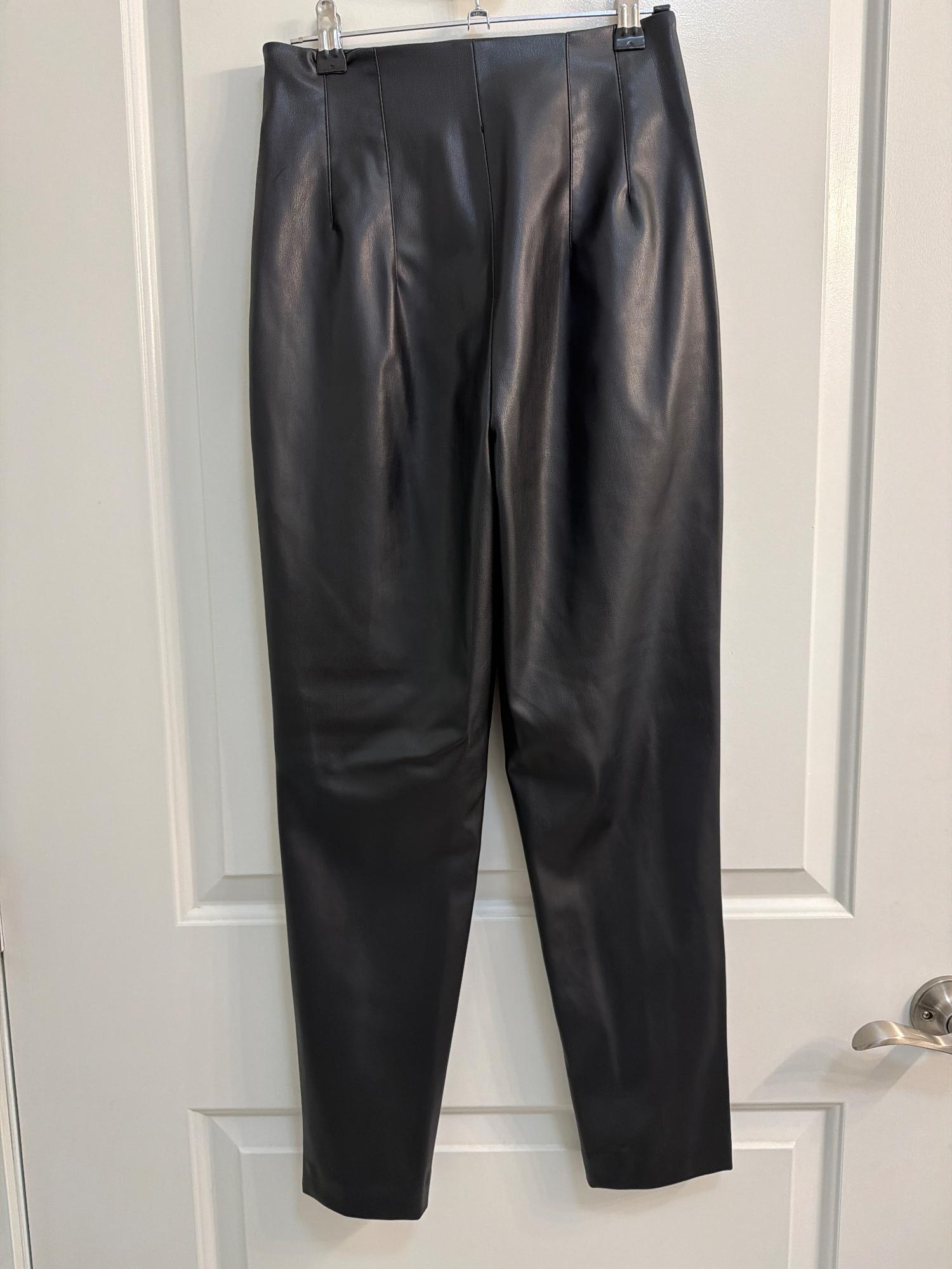 FAUX LEATHER HIGH-WAISTED PANTS SECOND HAND | Zara Preowned