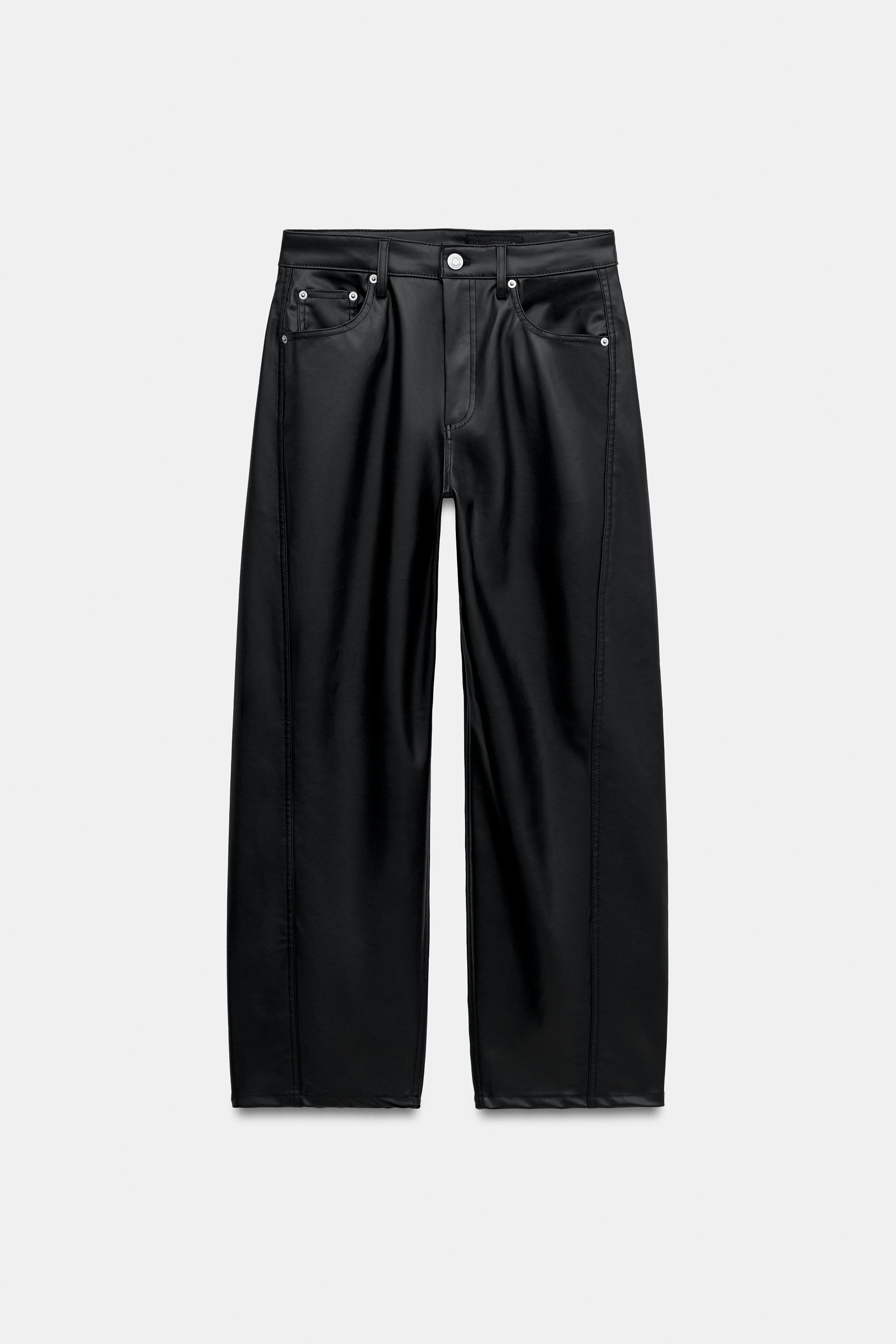 PANTALON ANKLE MATIÈRE SYNTHÉTIQUE ZW COLLECTION