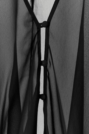 GEORGETTE LIMITED EDITION TOP - Black by Zara - Image 6