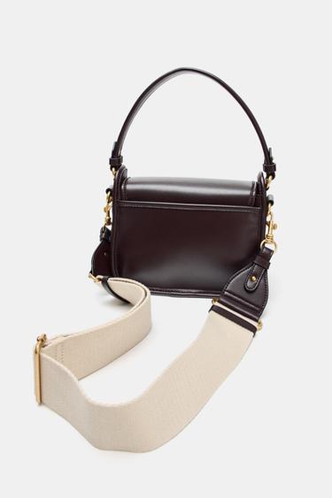SAC BANDOULIÈRE DÉTAIL FERMETURE - Bordeaux de Zara - Image 3
