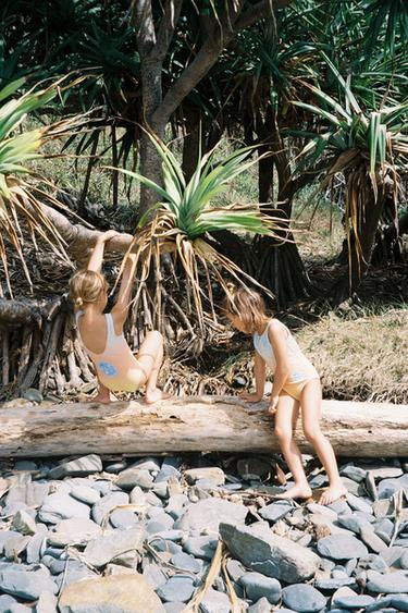 6-14 AÑOS/ BAÑADOR CREMALLERA MAUI & SONS ® - Naranja de Zara