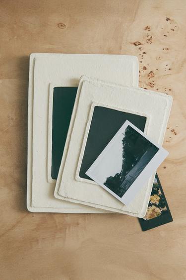 Zara PAPER PICTURE FRAME - Ecru