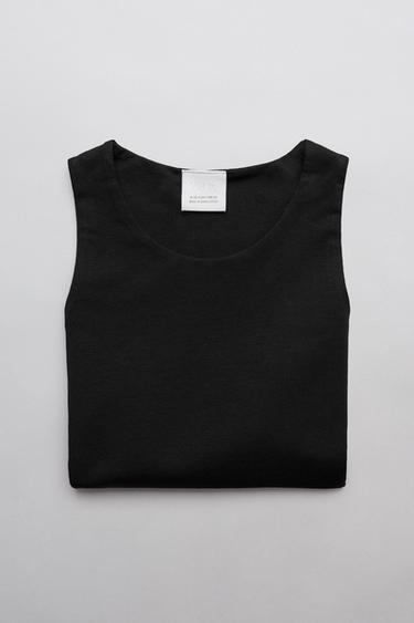 STRAPPY CROP TOP - Black by Zara