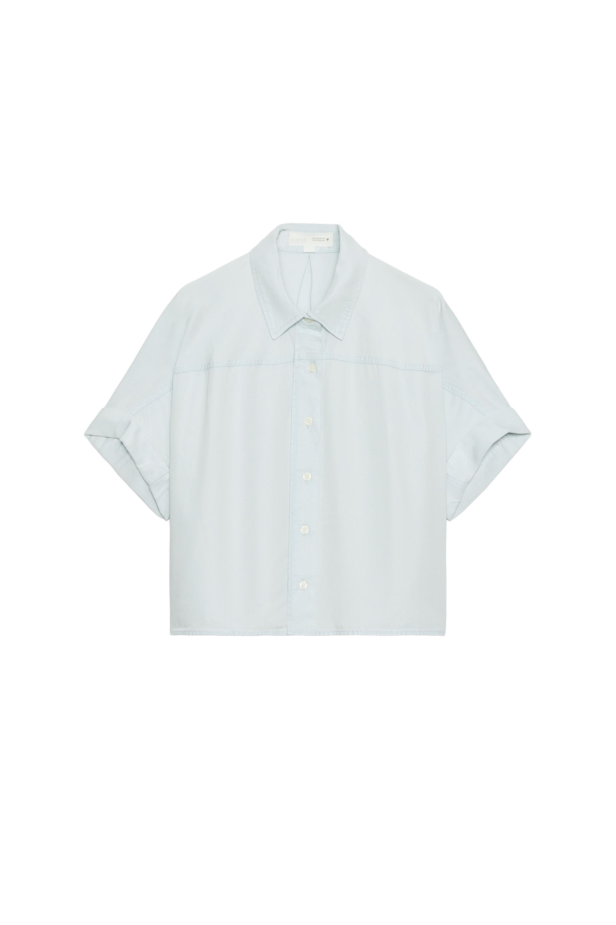 FLOWY SHORT SLEEVE SHIRT