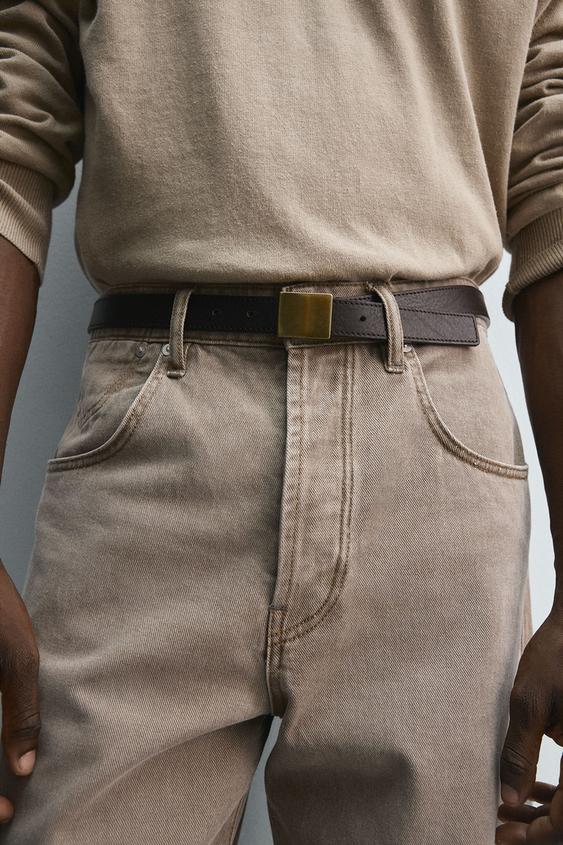 LIMITED EDITION PLATE LEATHER BELT