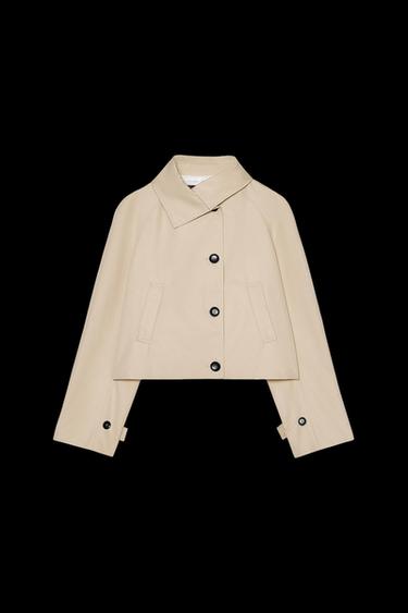 Zara SHORT TRENCH COAT ZW COLLECTION - Sand - Image 0