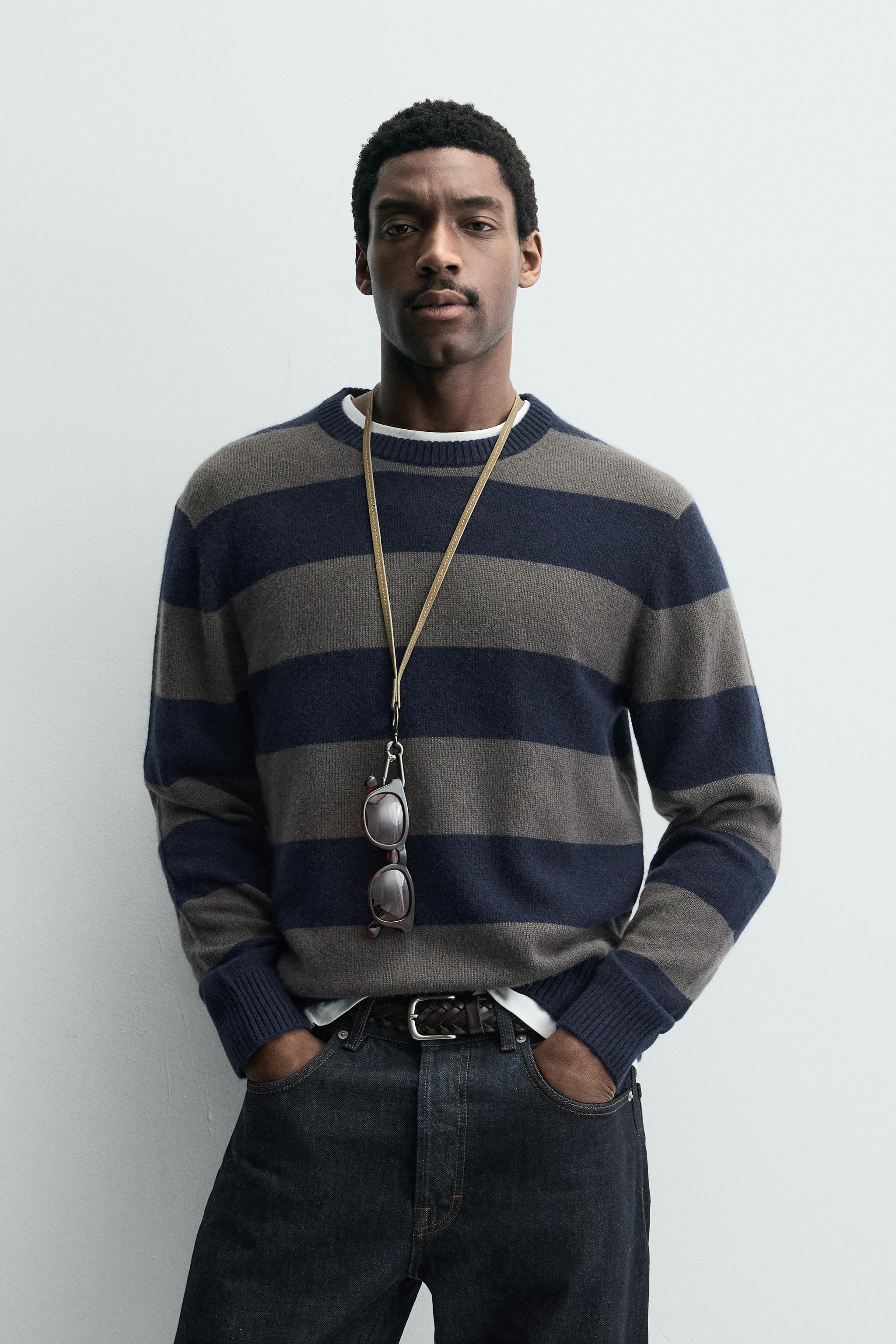 STRIPED CASHMERE JUMPER