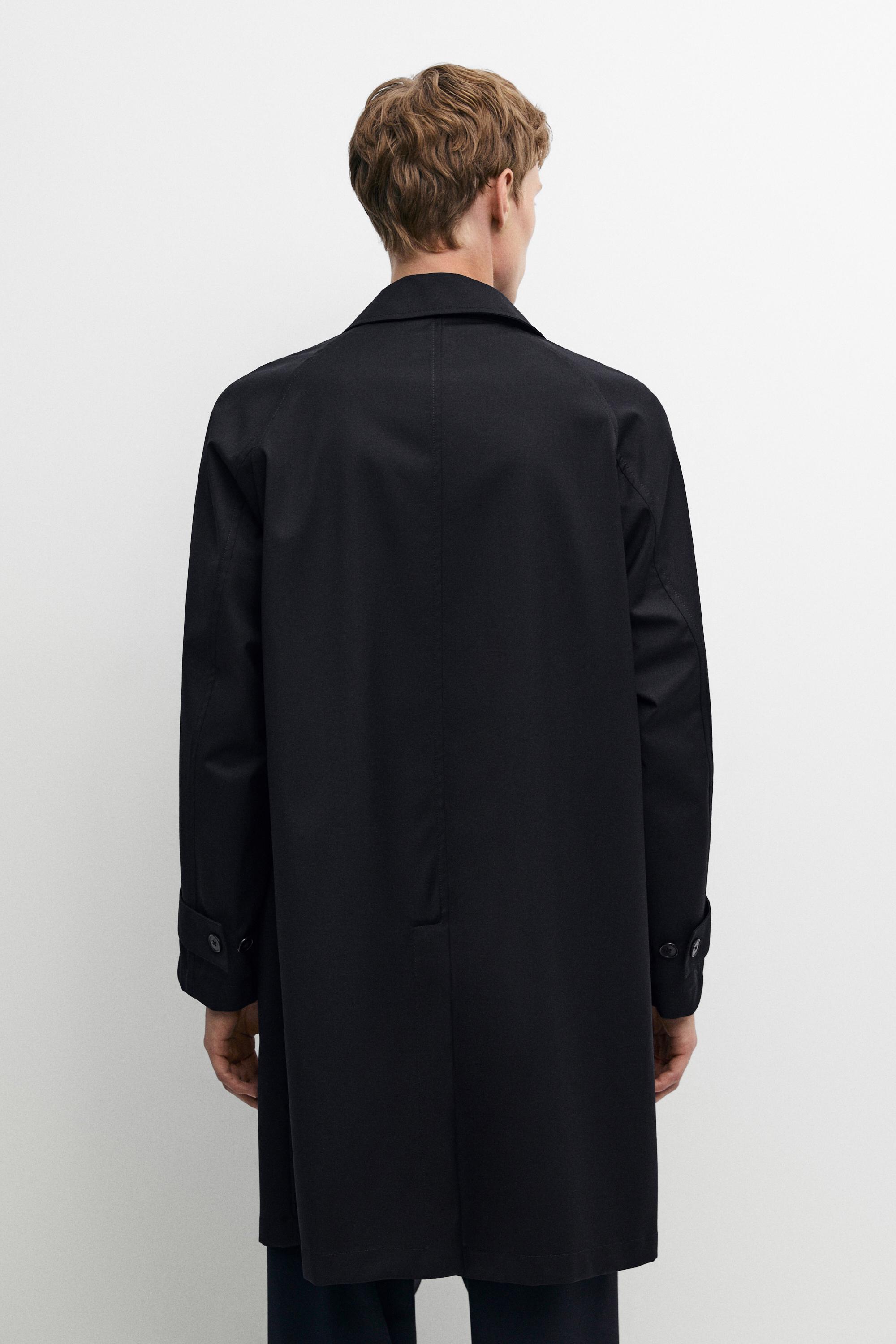 100% wool trench coat
