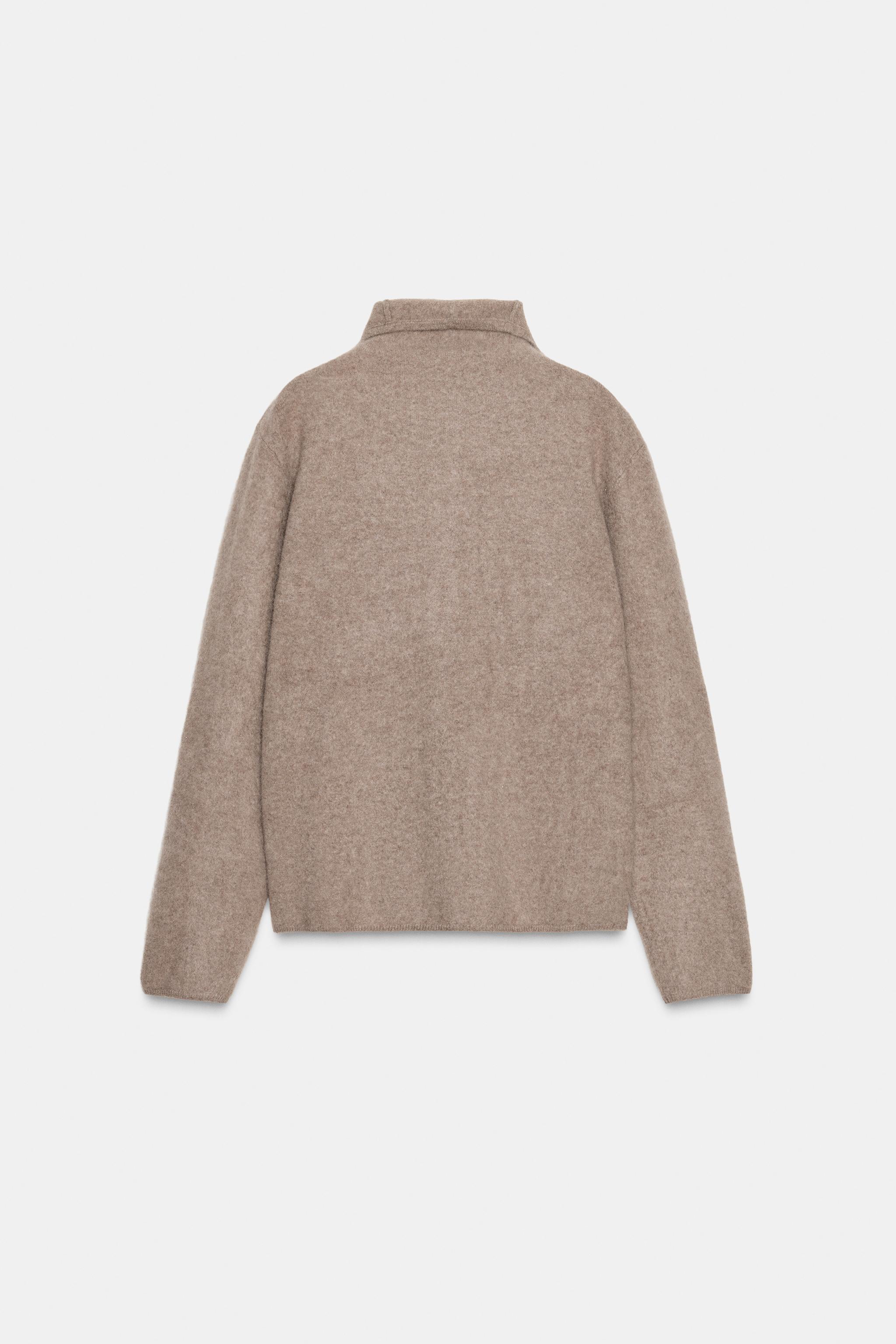 100% WOOL HIGH COLLAR JACKET