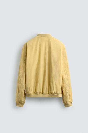 BLOUSON BOMBER TECHNIQUE REGULAR FIT - Vanille de Zara - Image 8