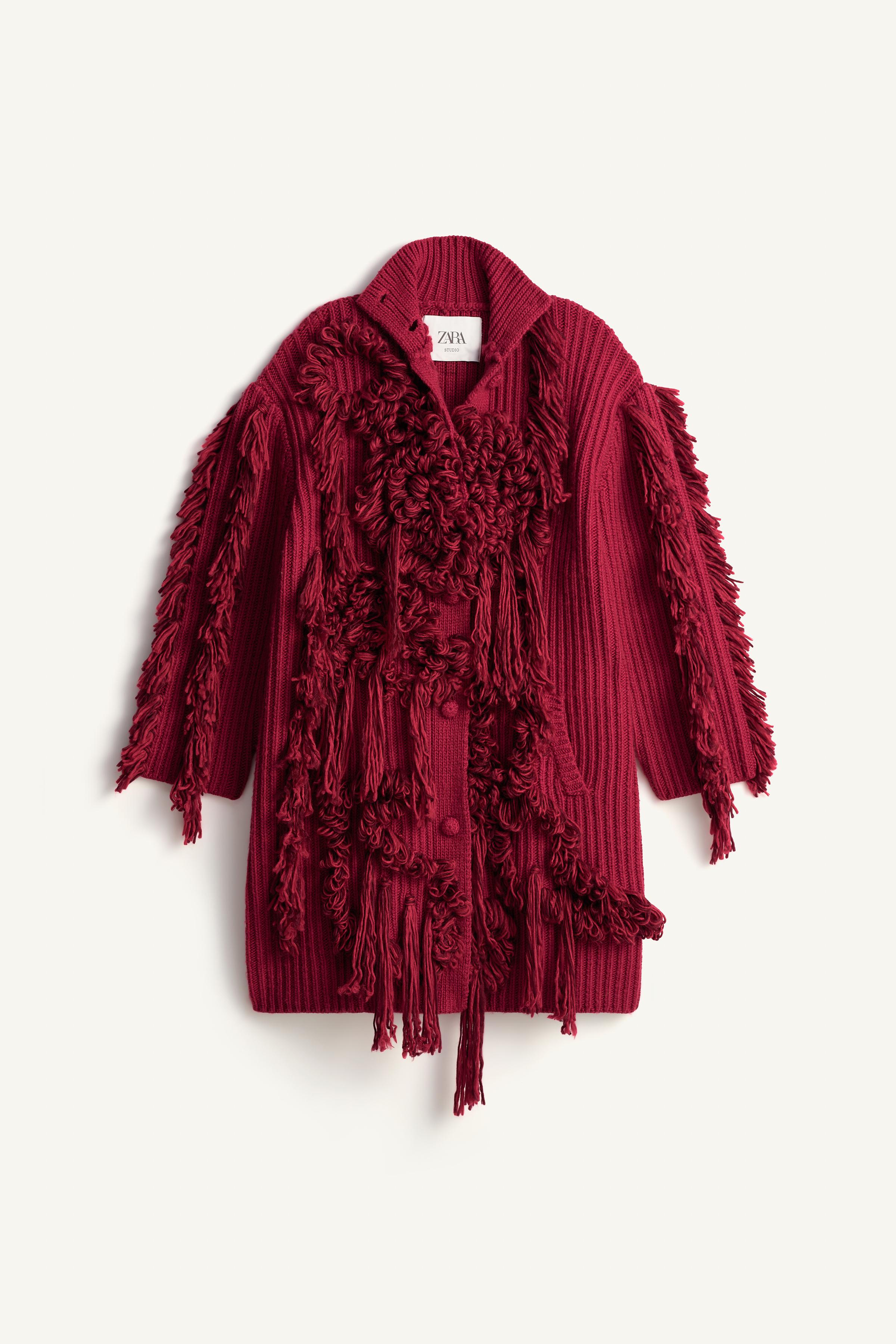 LIMITED EDITION FRINGED KNIT COAT