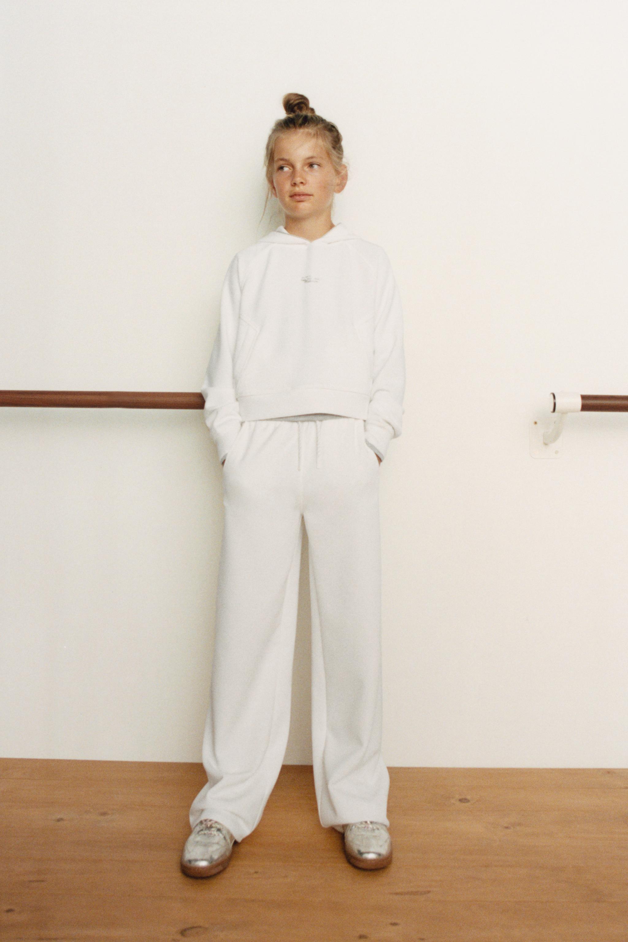 WIDE LEG PANTS WITH MODAL - Ecru | ZARA United States