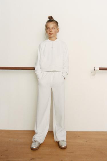 SWEAT À INSCRIPTION AVEC MODAL - Écru de Zara