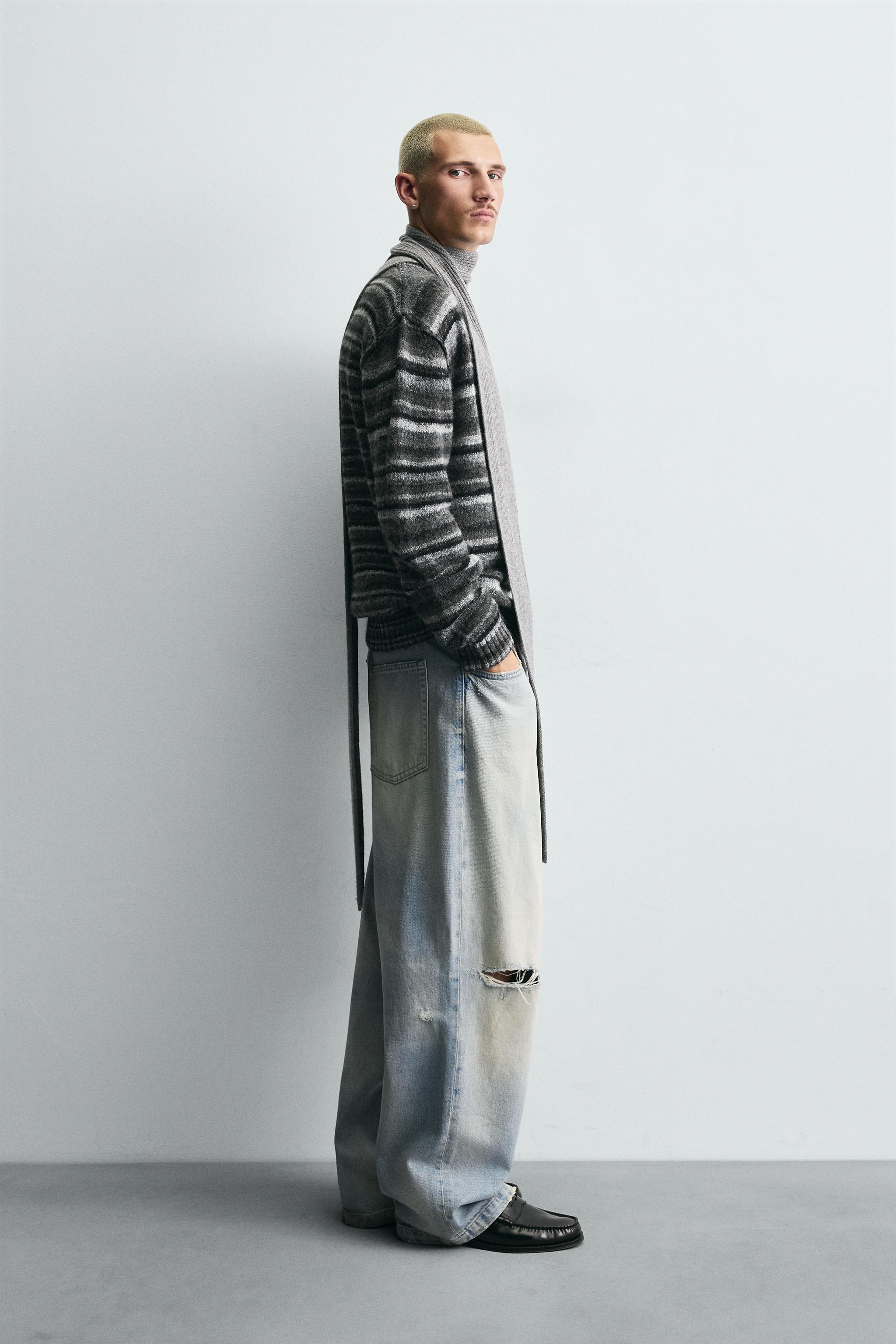 CARDIGAN JACQUARD RAYURES