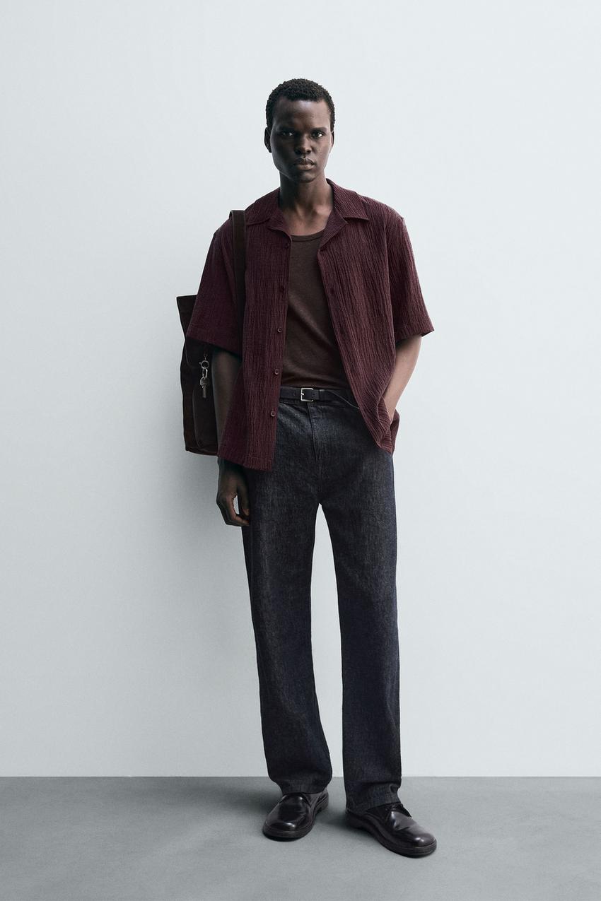 RELAXED FIT TEXTURED SHIRT