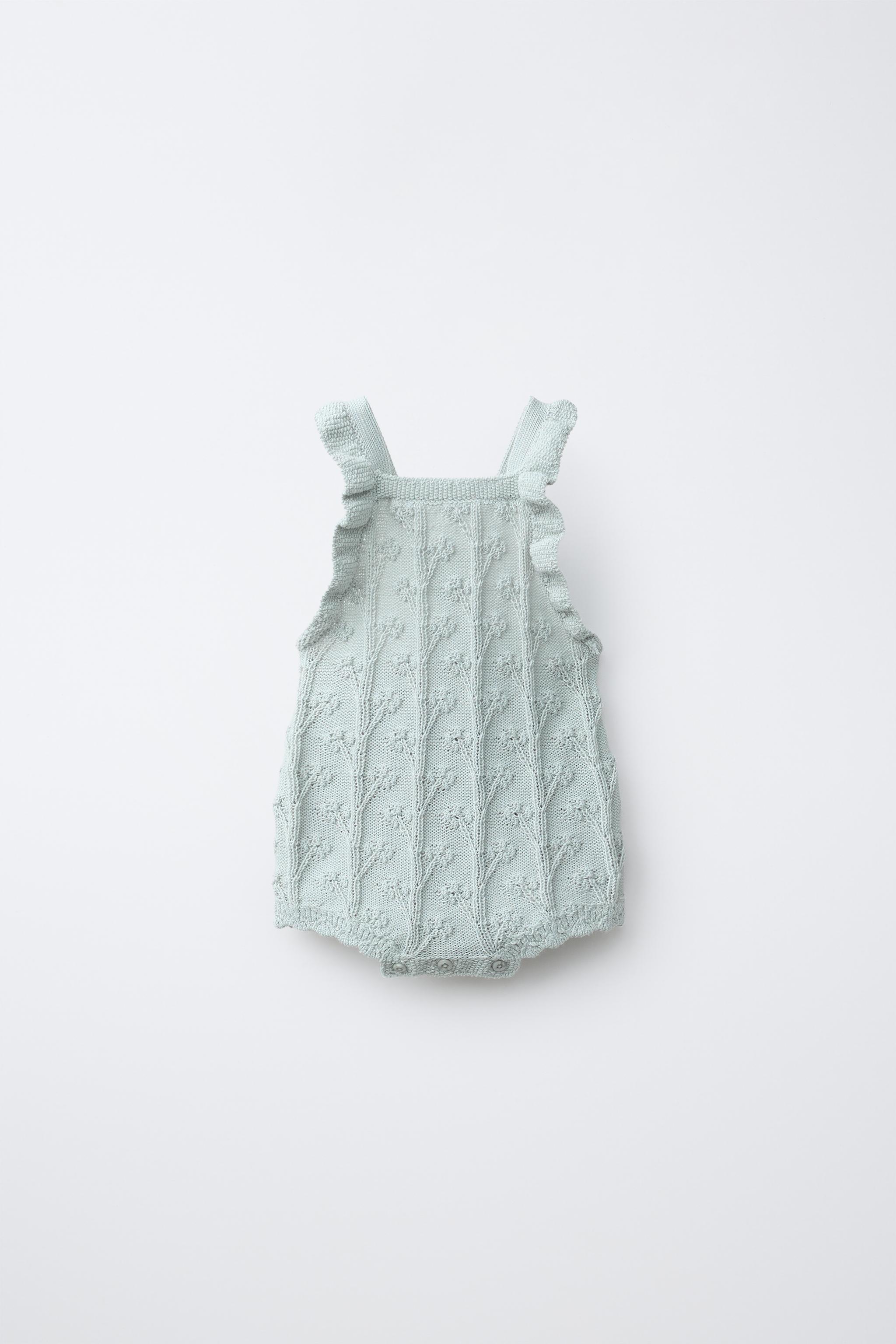 LINEN BLEND KNIT ROMPER