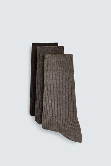 3-PACK OF MEDIUM WEIGHT RIB SOCKS - various by Zara - Image 1