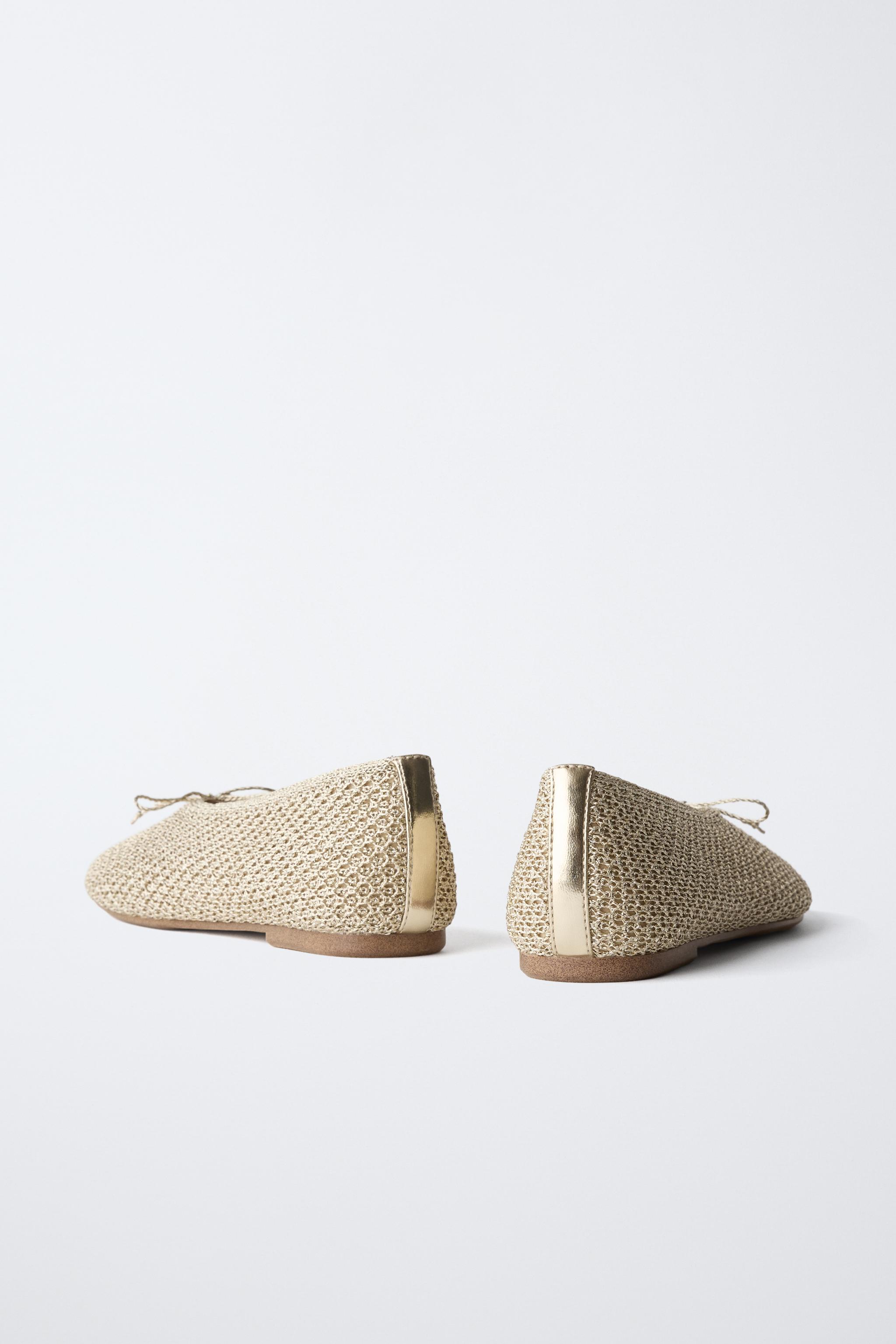 BALLERINES CROCHET MÉTALLISÉES