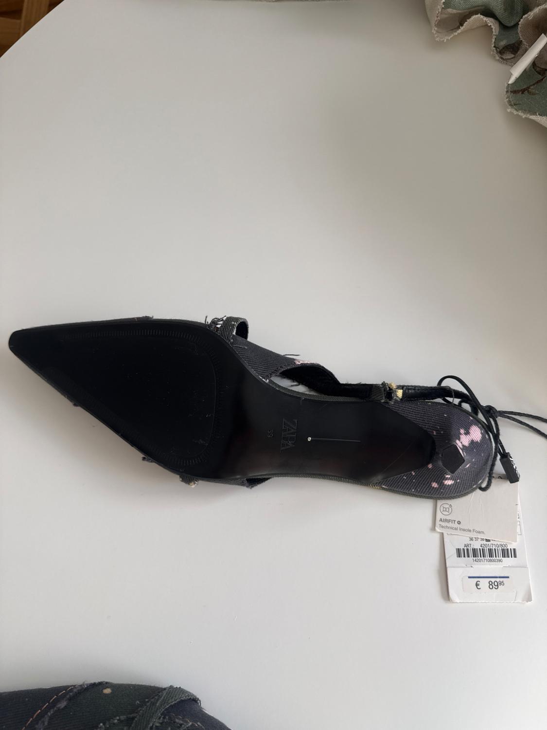 LIMITED EDITION DENIM SLINGBACK SHOES - Image 3