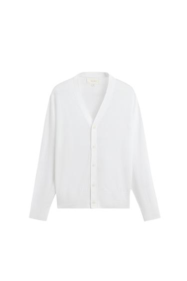 Zara 100% HEMP CARDIGAN - White