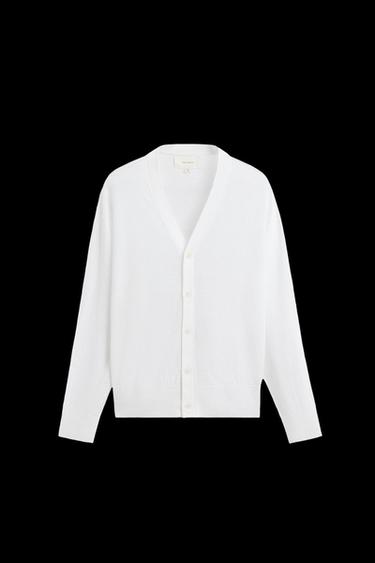 STRICKJACKE AUS 100 % HANF - Weiß von Zara - Bild 0