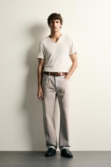 JEANS RELAXED ANKLE FIT - Azul-claro da Zara - Imagem 0