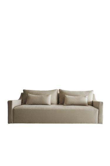 WASHED LINEN SOFA - Light beige by Zara
