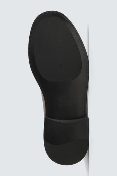BOTTINES CHELSEA EN CUIR - Gris de Zara - Image 6