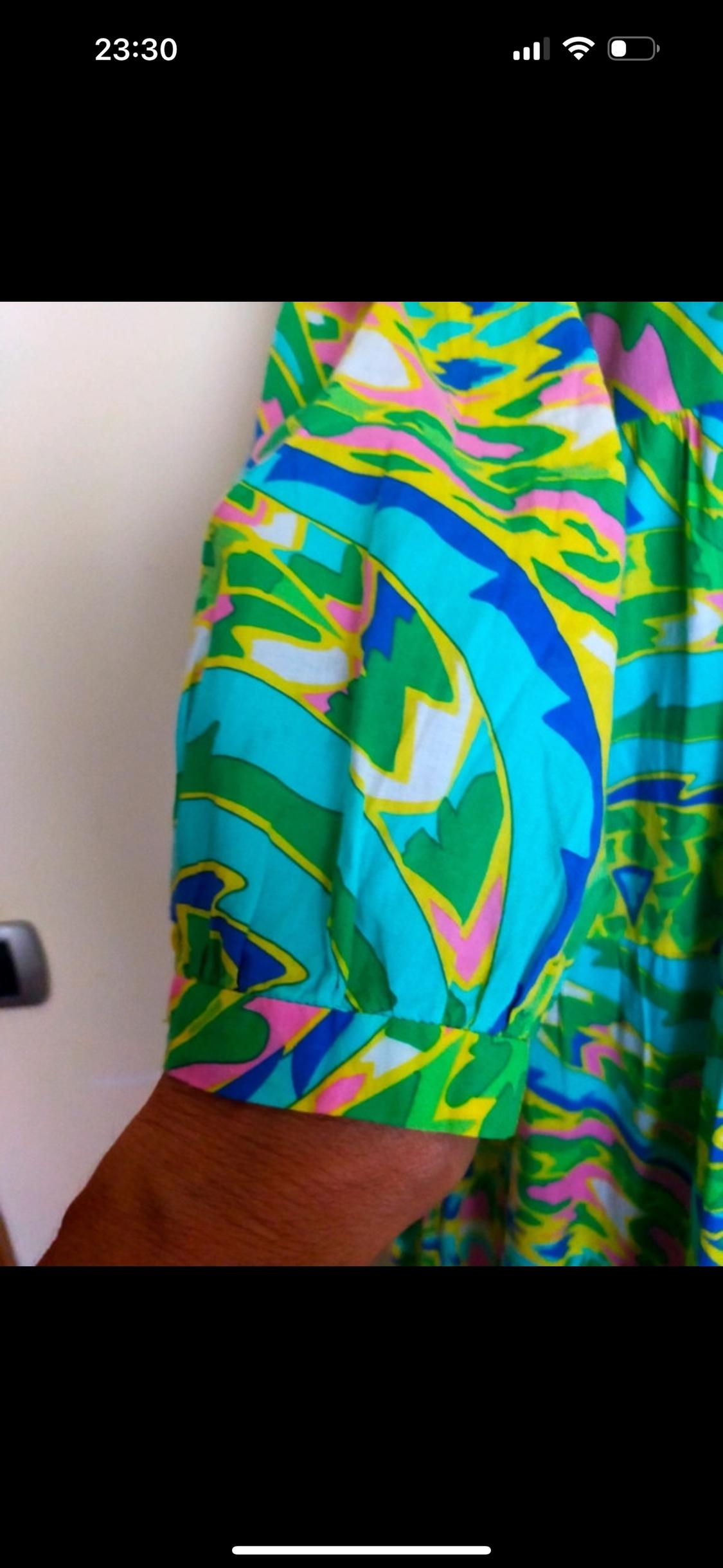 PRINTED DRESS WITH SMALL BAG - Image 5