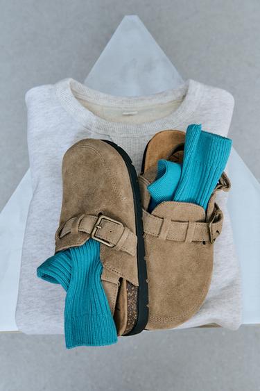 KOMPLET TREH REBRASTIH NOGAVIC - bela de Zara - Slika 0