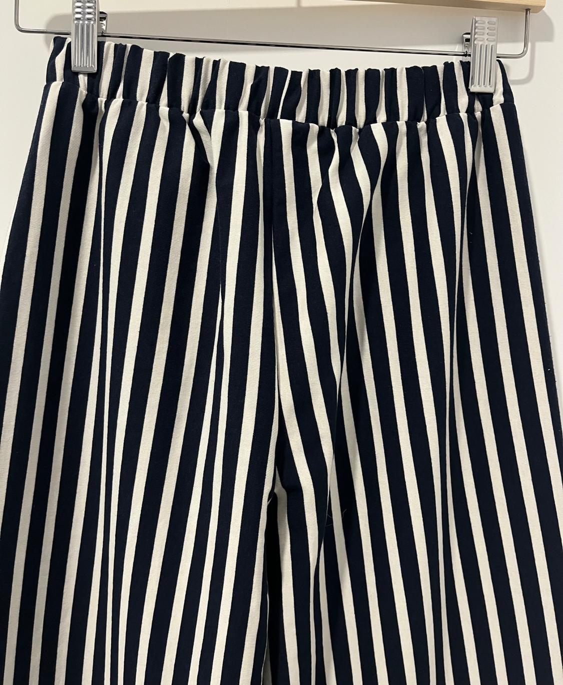 STRIPED PALAZZO TROUSERS - Image 4