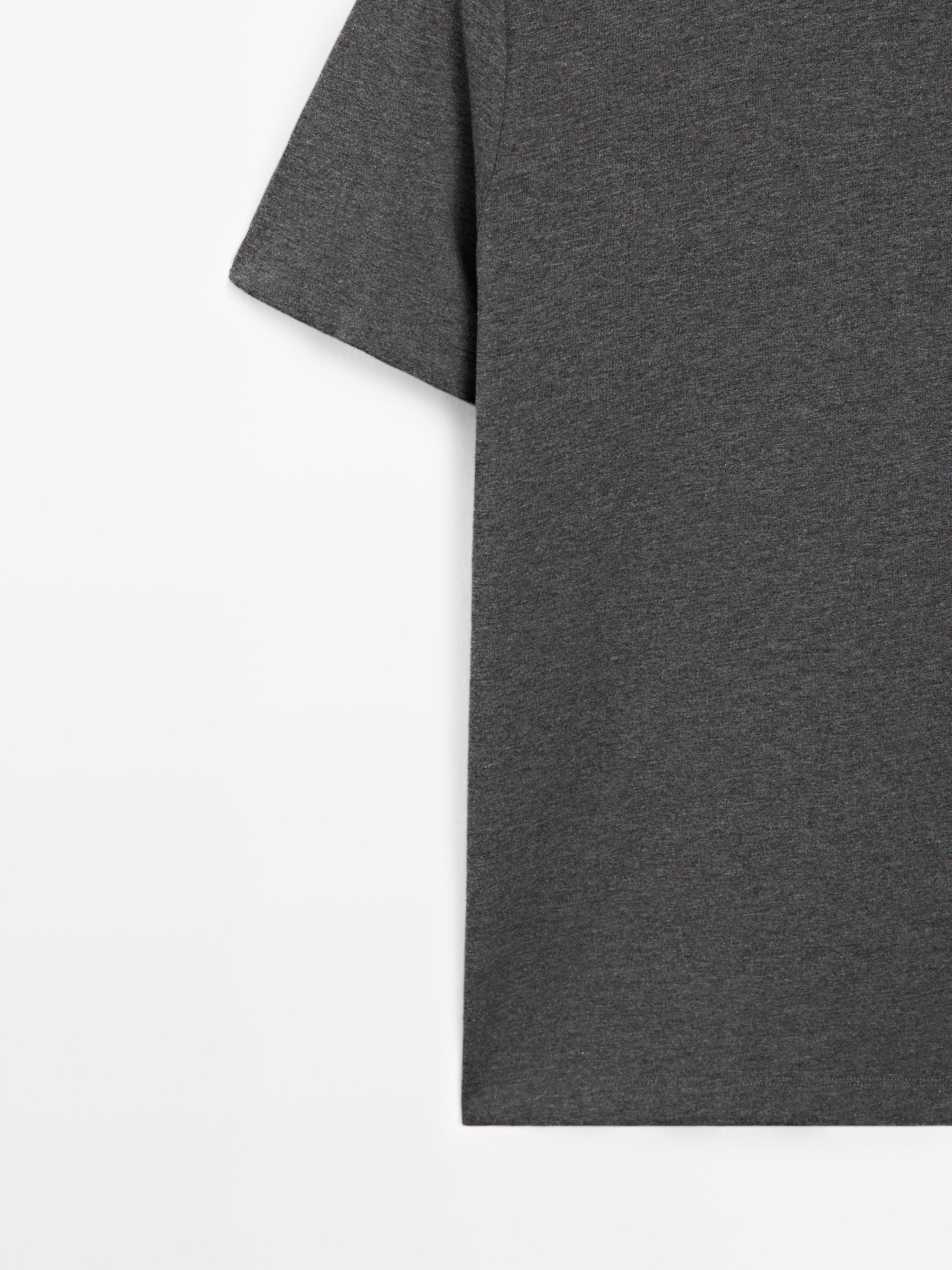 T-shirt chiné à manches courtes