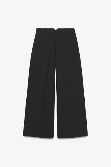 PANTALÓN CULOTTE TIRO ALTO - Negro de Zara