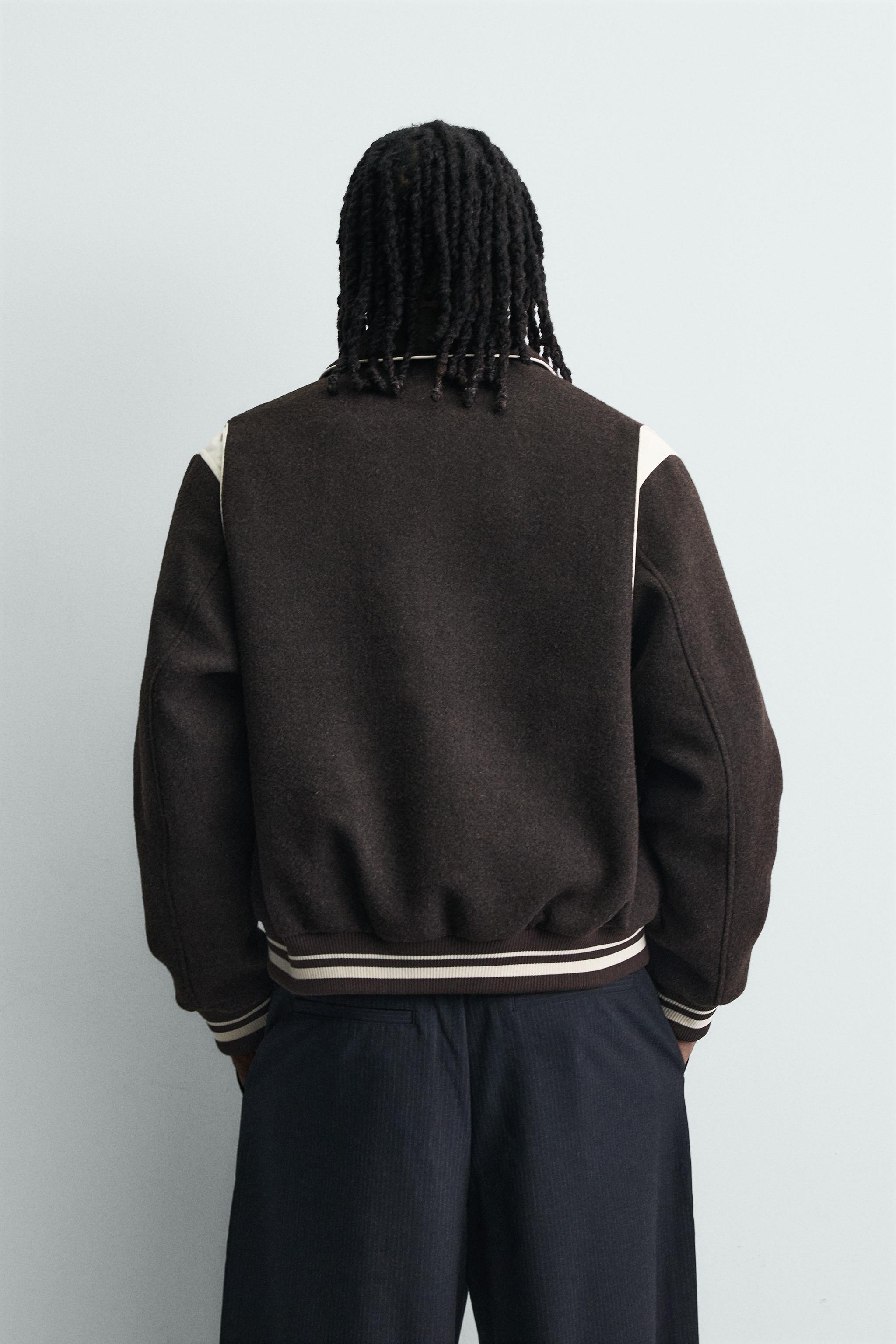 BLOUSON BOMBER AVEC CONTRASTES