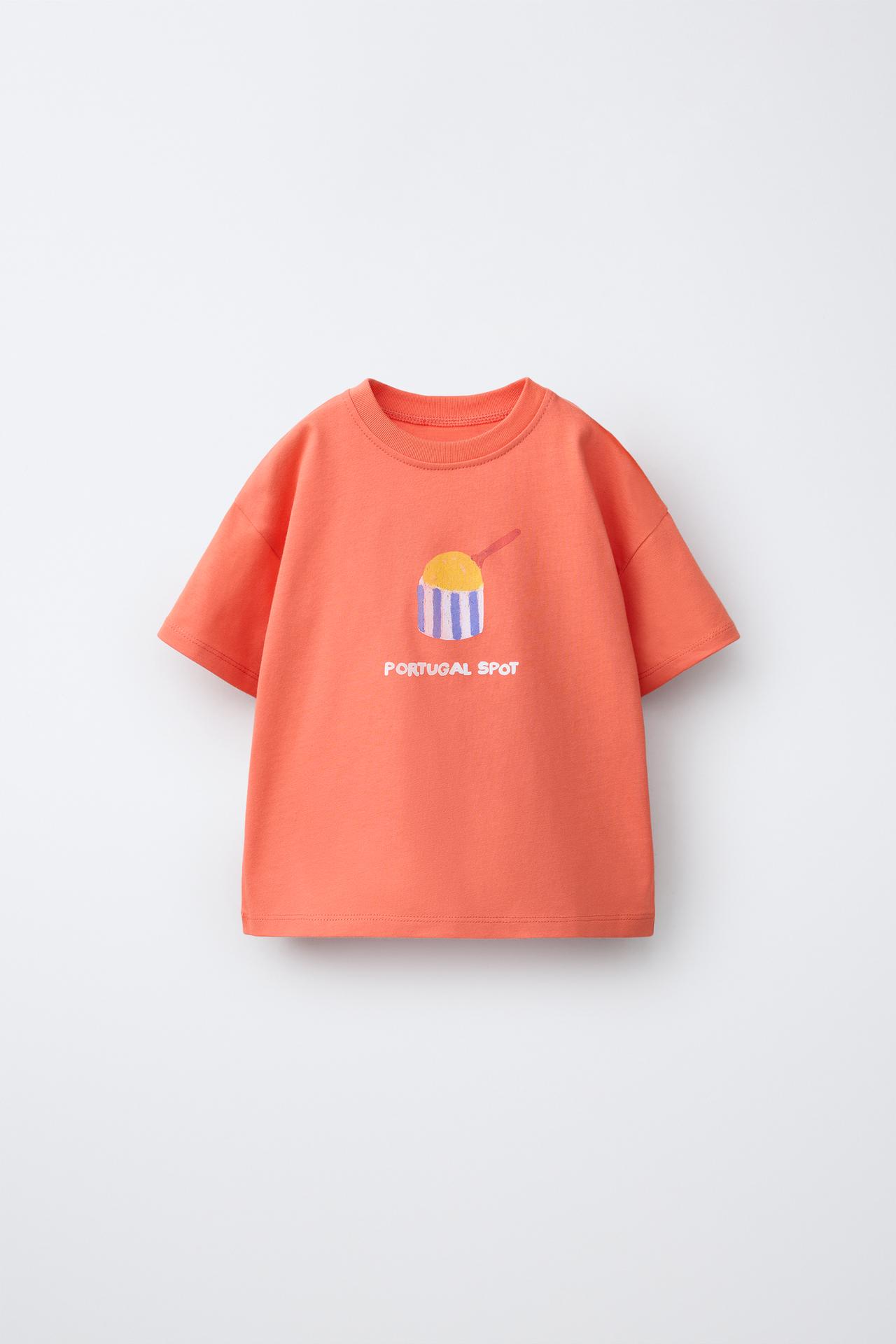 ISABELLE VANDEPLASSCHE ICE CREAM T-SHIRT — Orange