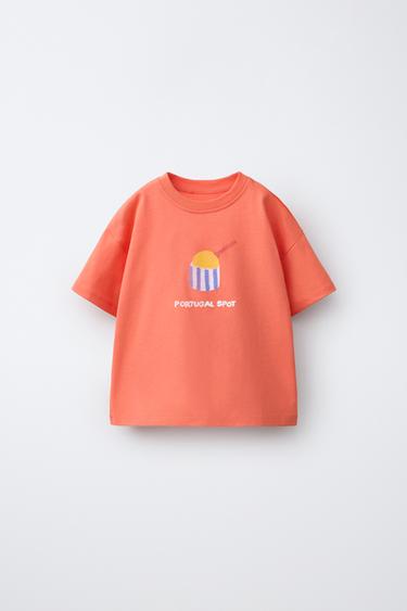 CAMISETA HELADO ISABELLE VANDEPLASSCHE © - Naranja de Zara - Imagen 0