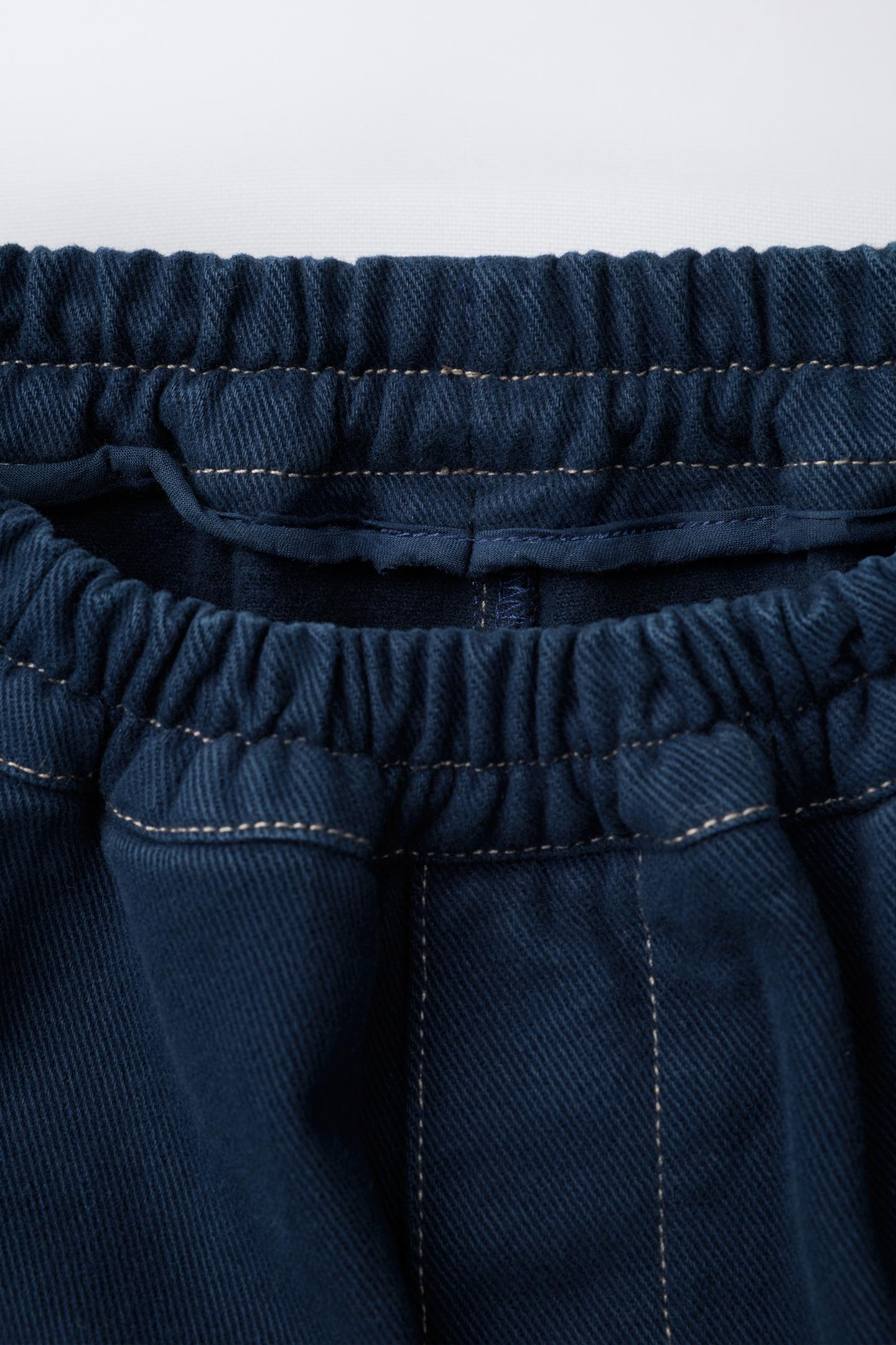 Детские брюки Zara Balloon Stitched, цвет: Тёмно-синий — фото 3