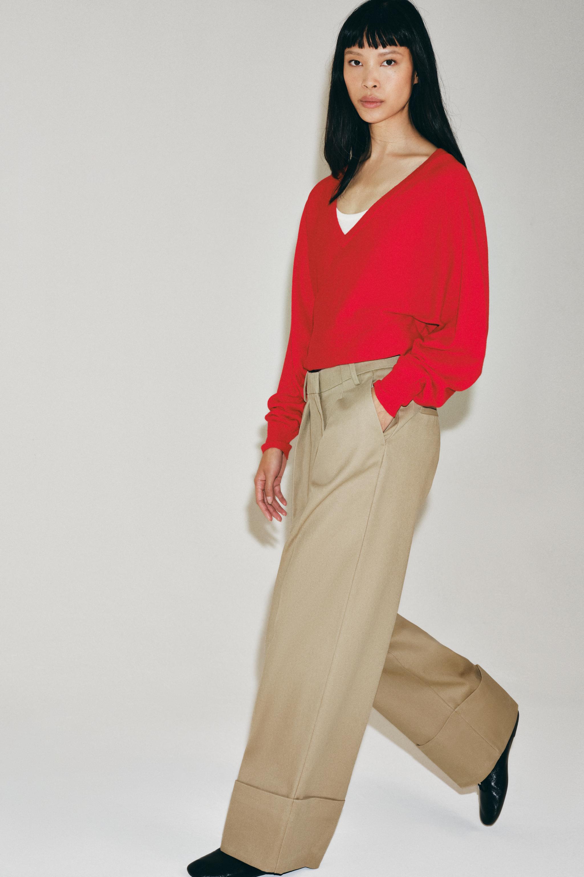 Женские брюки Zara ZW COLLECTION CHINO PANTS — фото 5