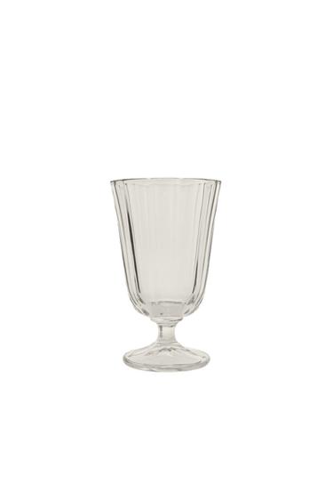 TAÇA DE RELEVO FACETADO - Transparente da Zara