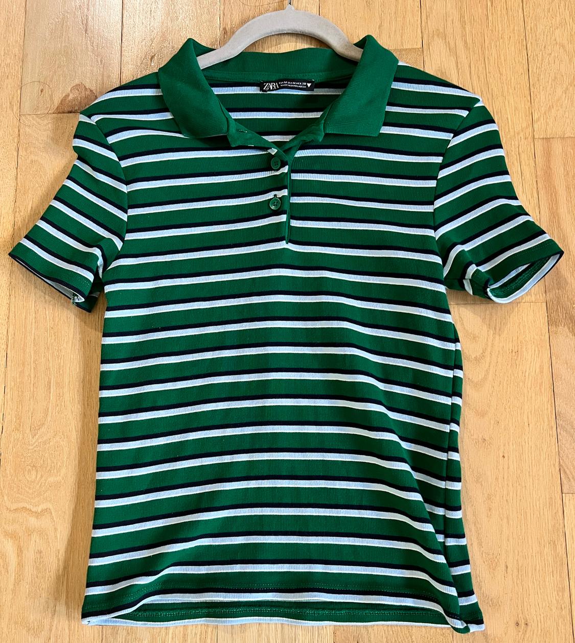 STRIPED POLO T-SHIRT - Image 2