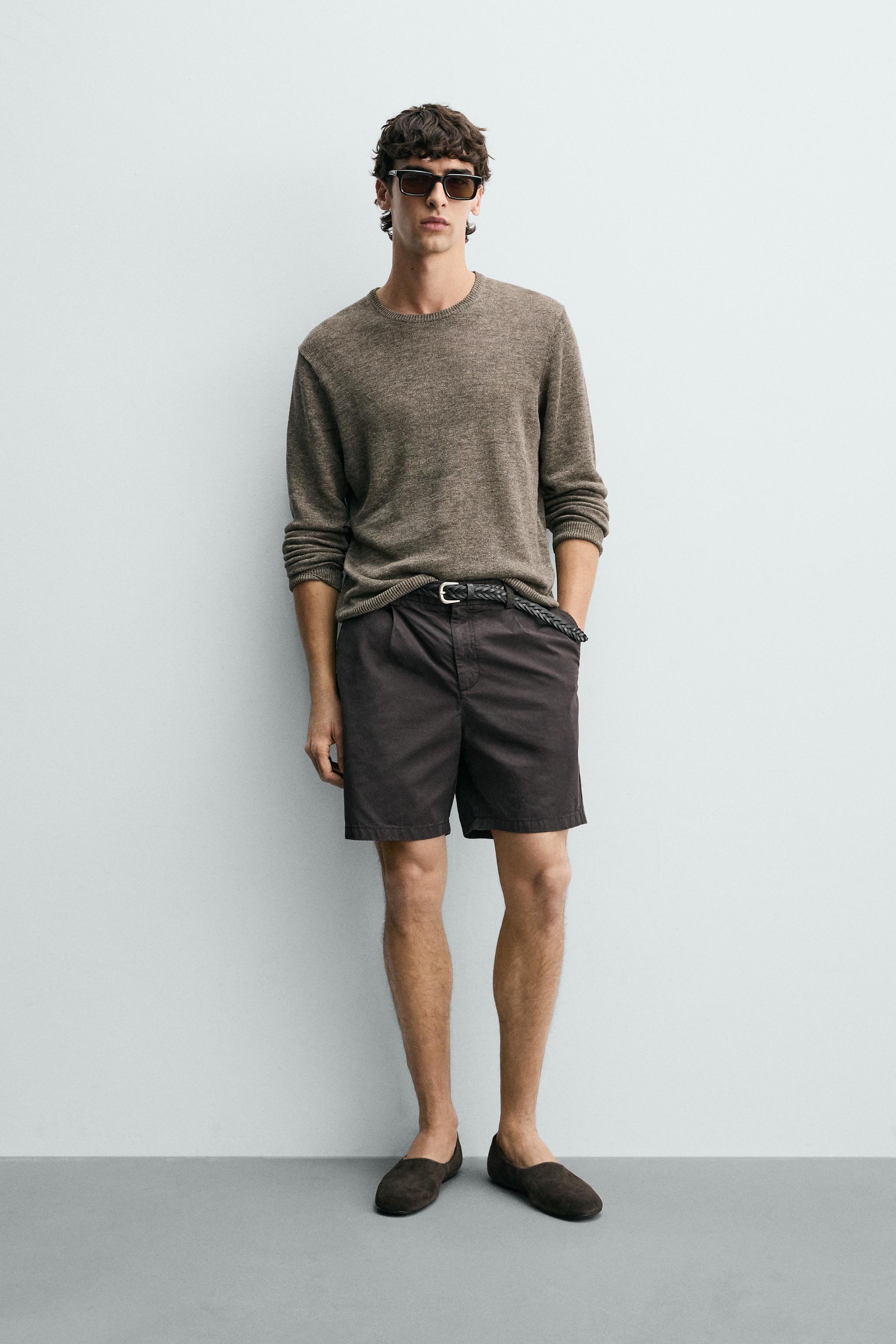 REGULAR FIT 100% LINEN JUMPER