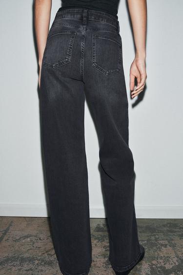 JEAN ZW COLLECTION JAMBE LARGE TAILLE HAUTE - Gris de Zara - Image 2