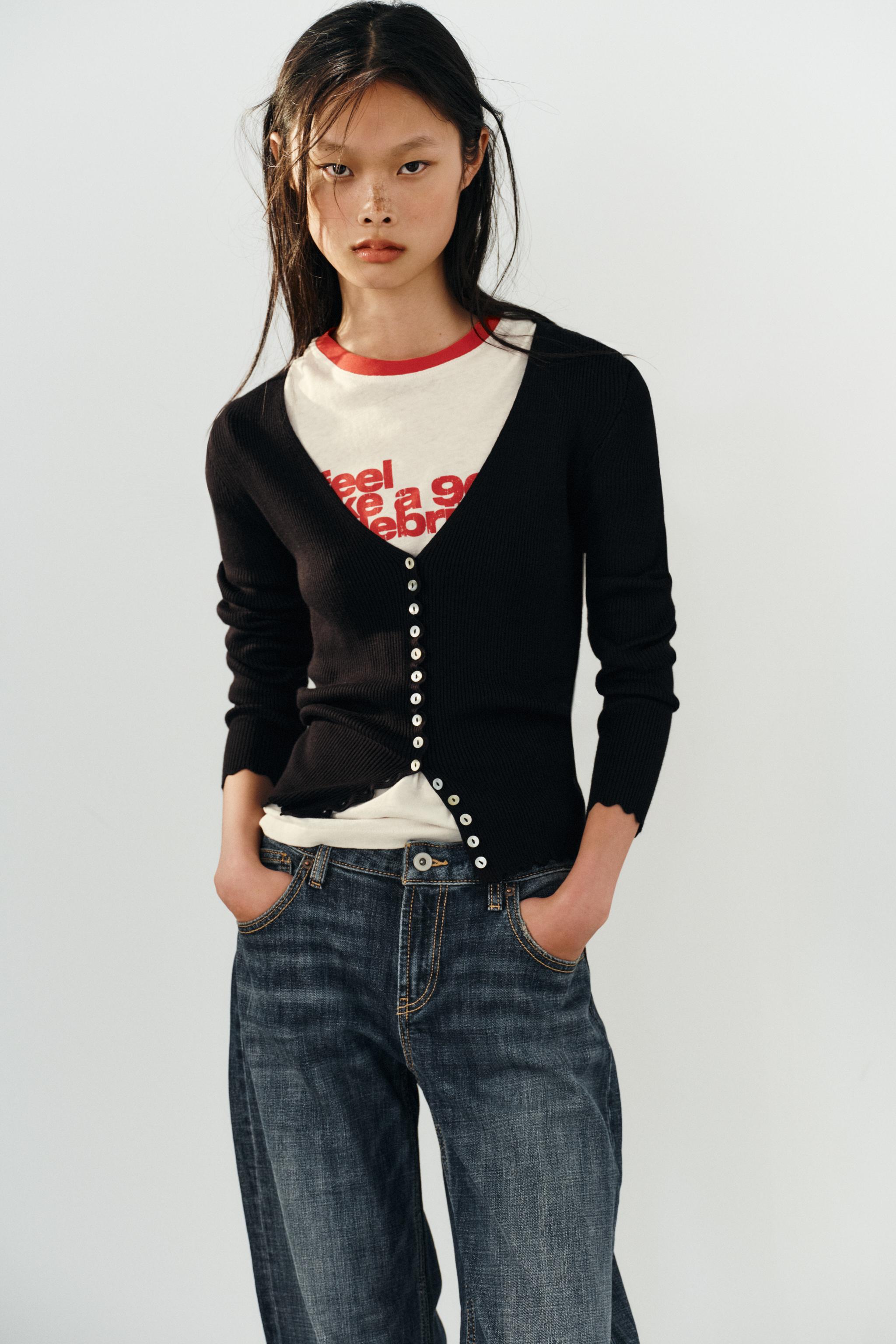 専用/ZARA/カーディガン Vネック ニットカーディガン - ブラック | ZARA Japan / 日本