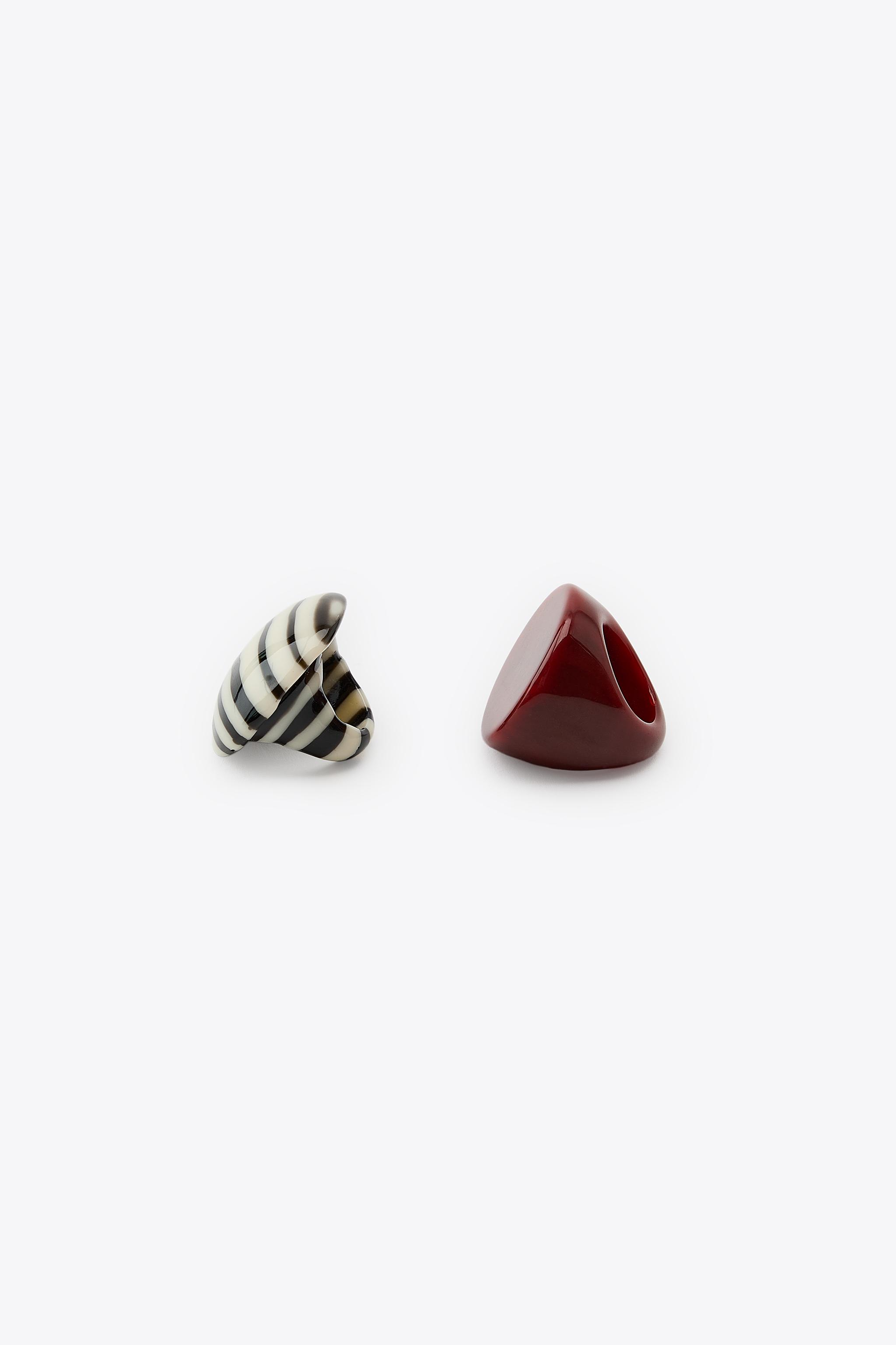 PACK OF 2 RESIN MAXI RINGS