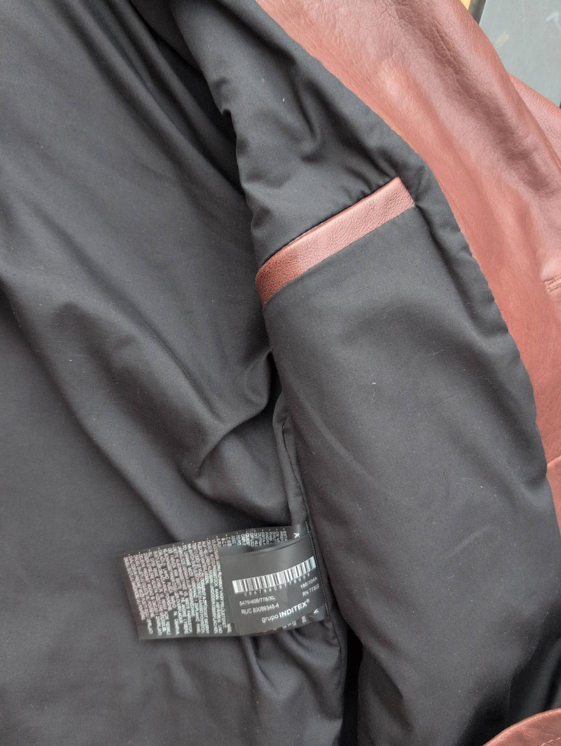 RELAXED FIT LEATHER BLAZER - Image 5