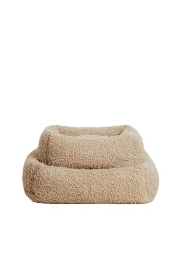 FAUX SHEARLING PET BED - Beige by Zara