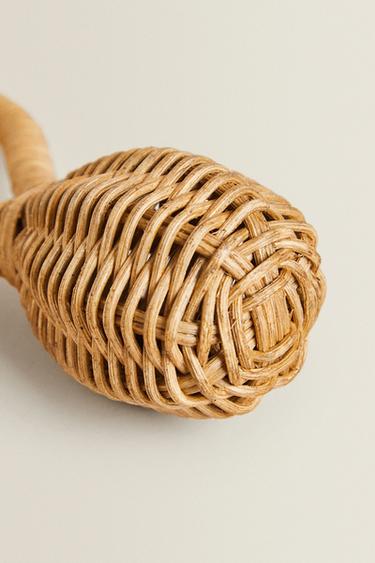 CHILDREN’S RATTAN RATTLE - Light beige by Zara - Image 2